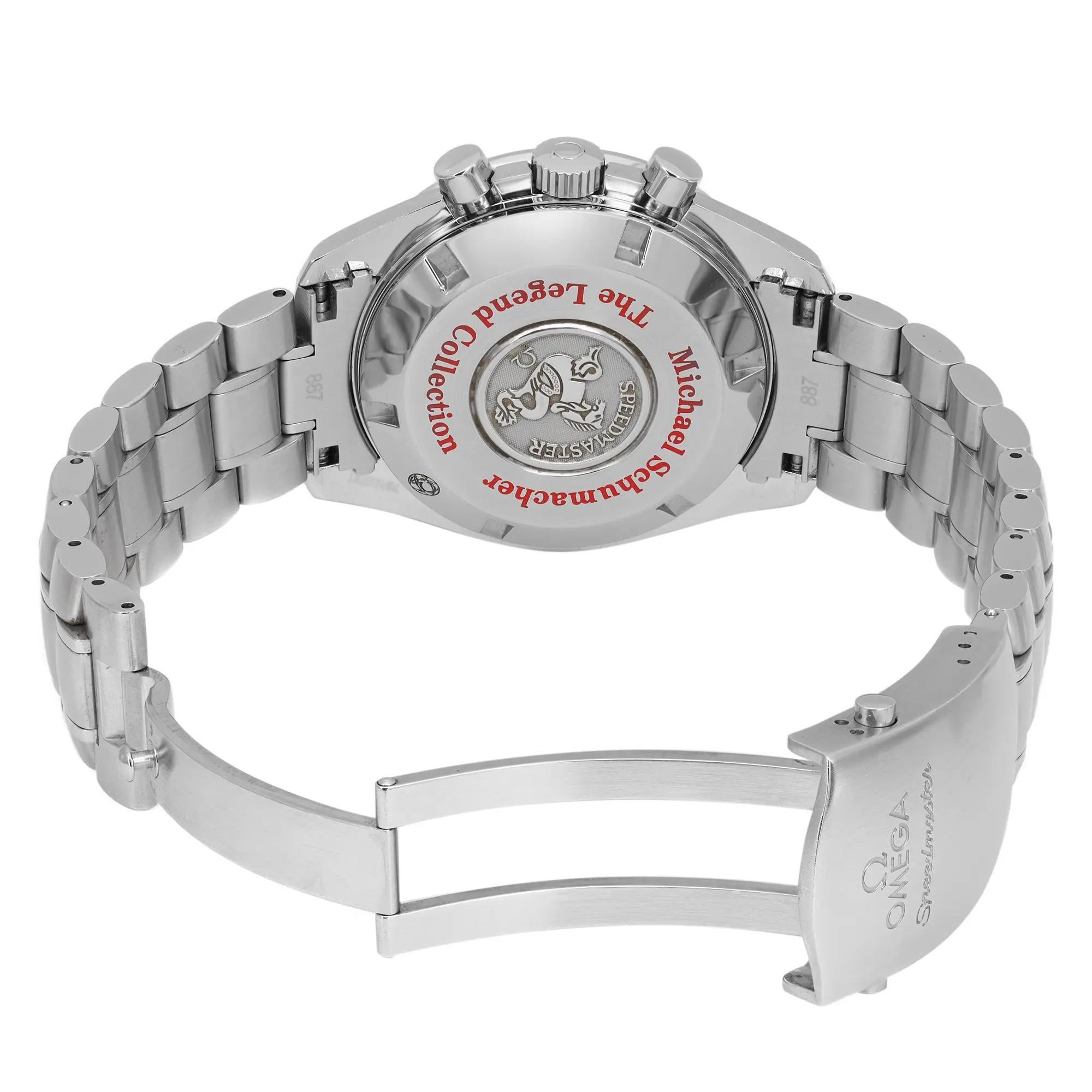 Omega Speedmaster Schumacher Legend Limited Steel Black Dial Watch 3507.51.00 2
