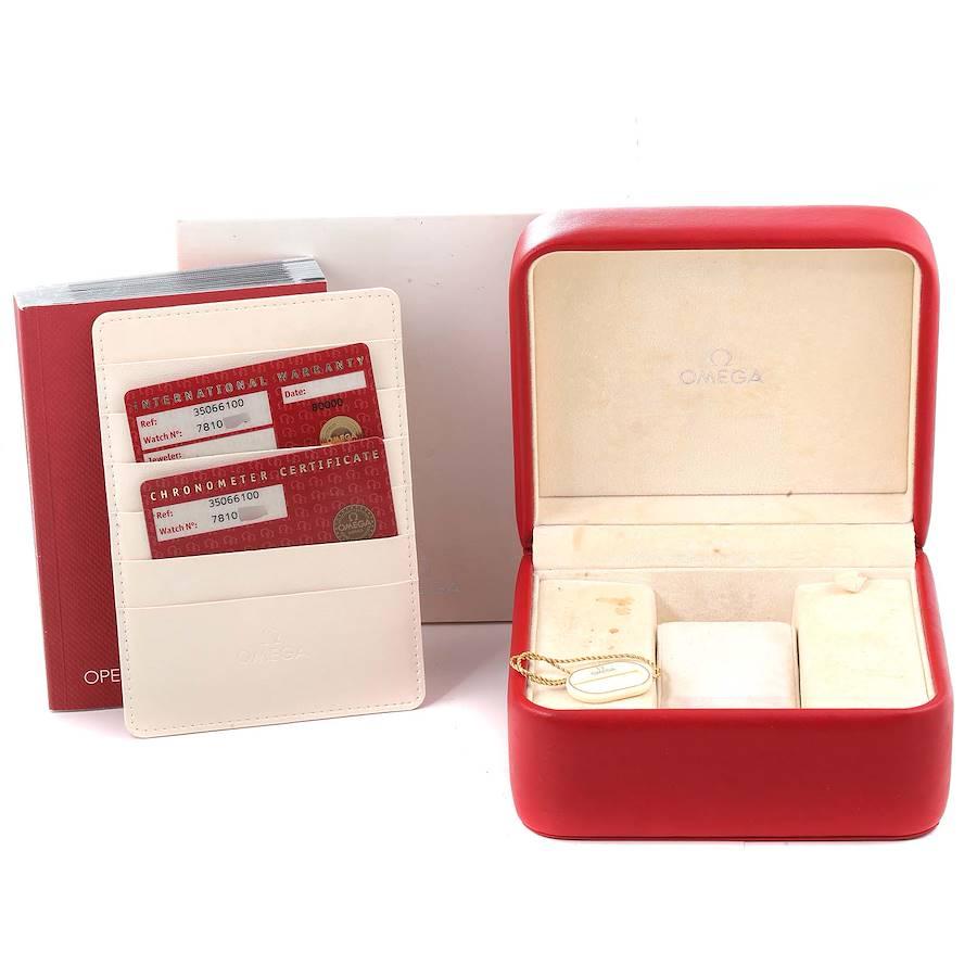 Omega Speedmaster Schumacher Legende Rote LE Herrenuhr 3506.61.00 BoxKarte 6