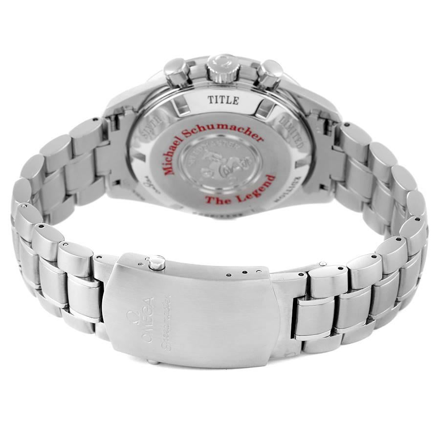 Orologio Omega Speedmaster Schumacher Edizione Limitata in Acciaio 3559.32.00 Scheda Box 3