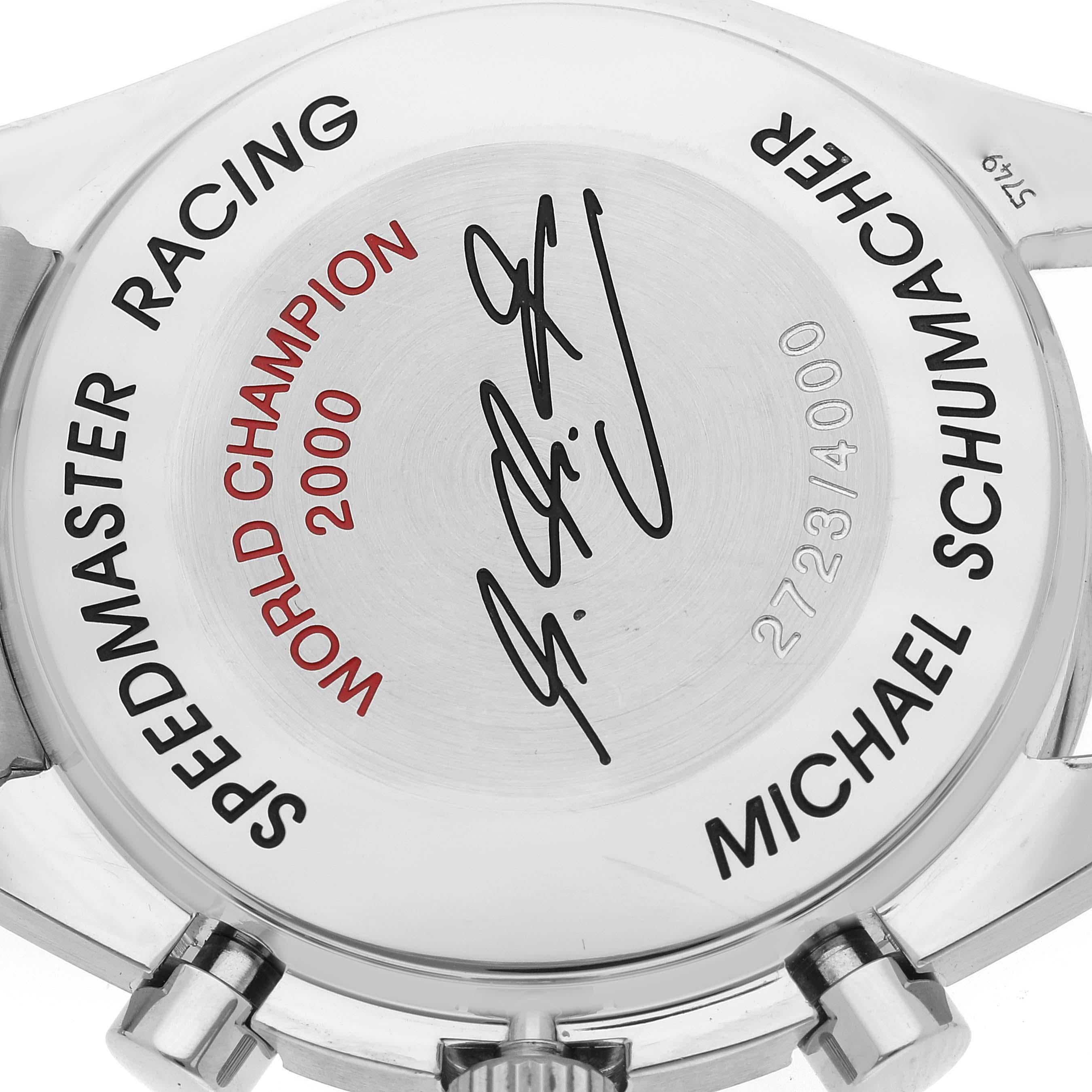 Omega Speedmaster Schumacher Racing LE Steel Mens Watch 3517.30.00 Box Card 1