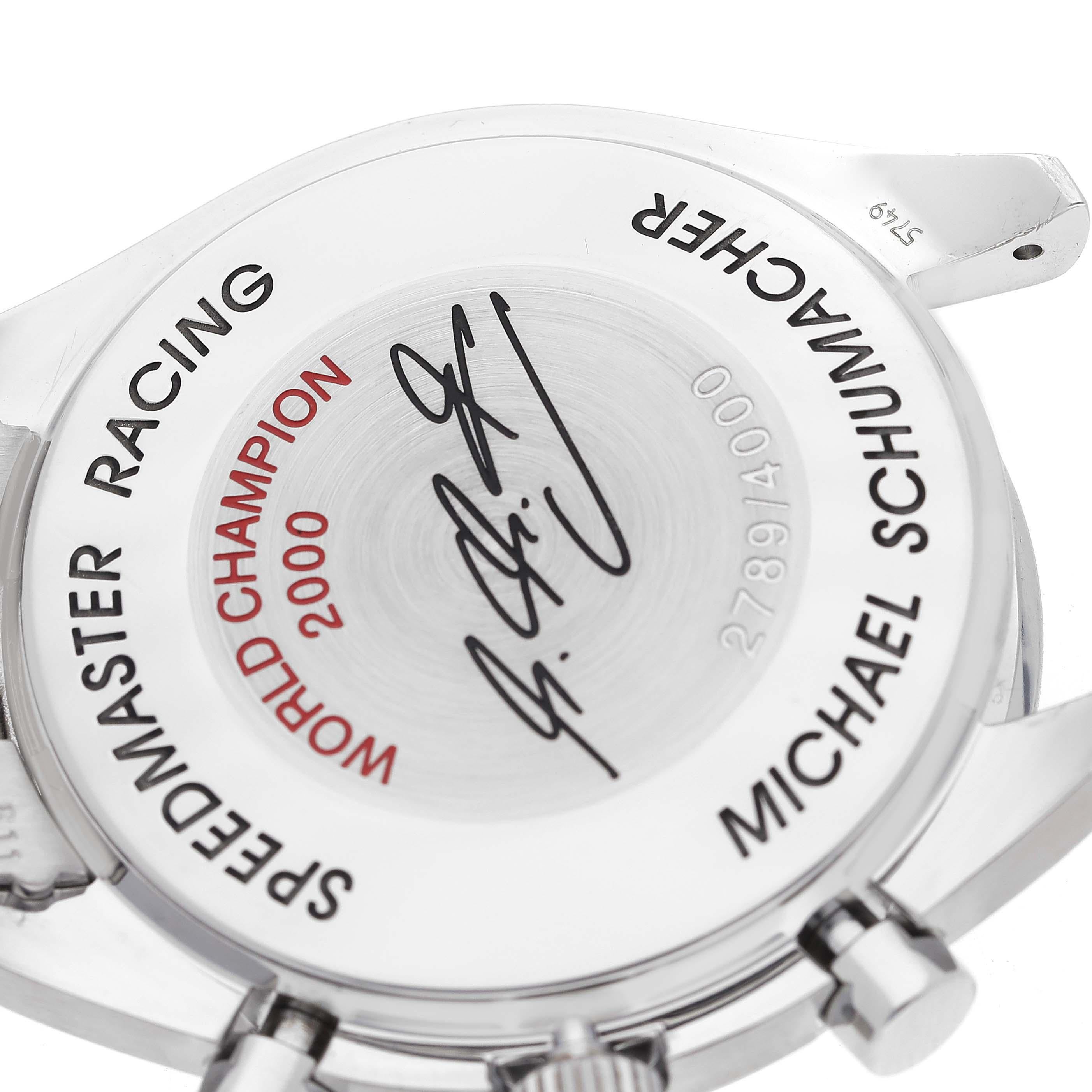 Omega Speedmaster Schumacher Racing Limited Edition Steel Mens Watch 3517.30.00 1