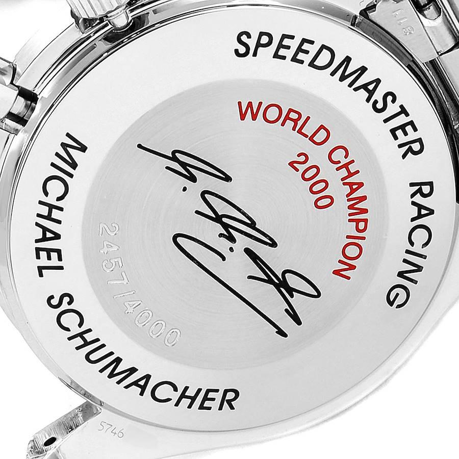 Omega Omega Speedmaster Schumacher Racing Limitierte Auflage Uhr 3517.30.00 im Angebot 2
