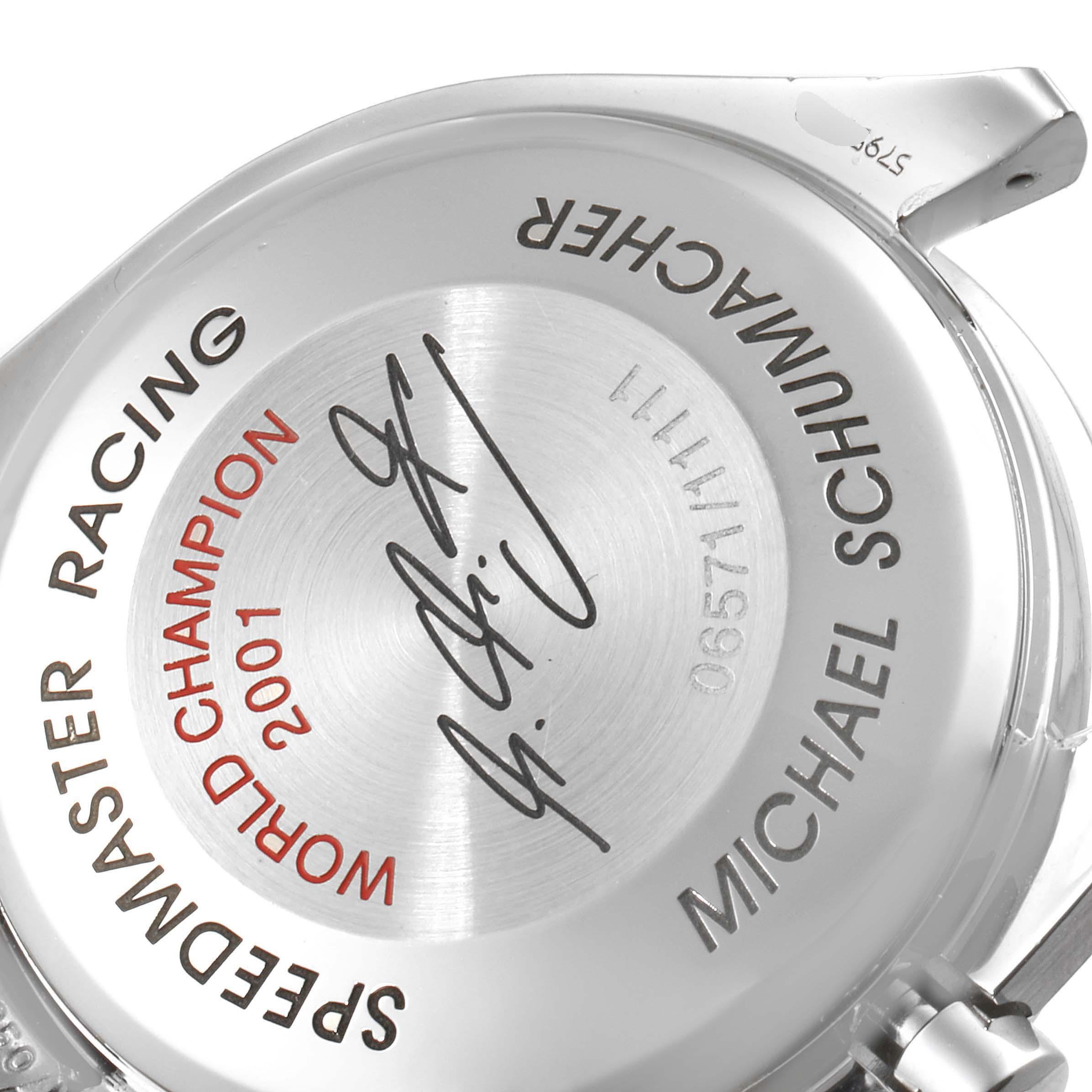 Men's Omega Speedmaster Schumacher Racing Limited Edition Watch 3519.50.00 For Sale