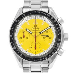 Omega Speedmaster Schumacher Steel Yellow Dial Automatic Men's Watch 3510.12.00