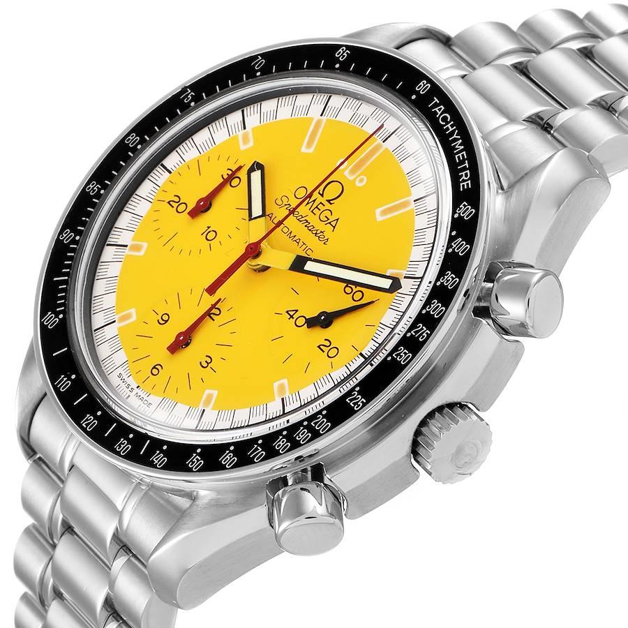 Omega Speedmaster Schumacher Yellow Dial Automatic Men's Watch 3510.12.00 2