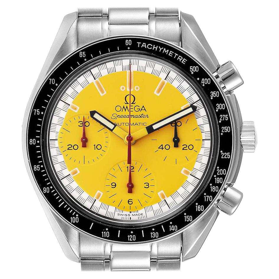 Omega Speedmaster Schumacher Yellow Dial Automatic Men's Watch 3510.12.00