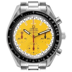 Vintage Omega Speedmaster Schumacher Yellow Dial Automatic Mens Watch 3510.12.00