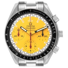 Omega Speedmaster Schumacher Yellow Dial Automatic Steel Mens Watch 3510.12.00