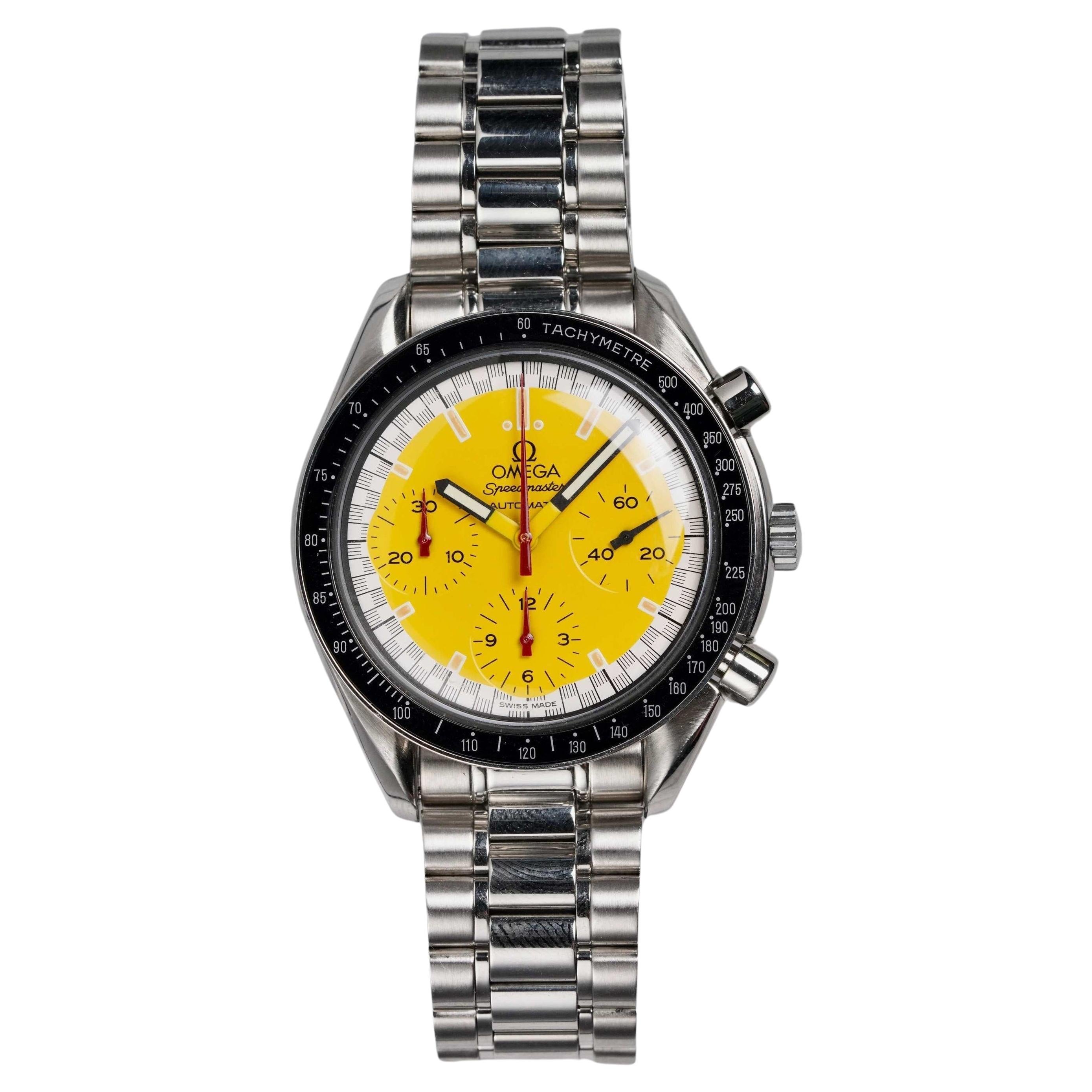 Omega Speedmaster Schumacher Yellow Dial Watch, 1990–2000s