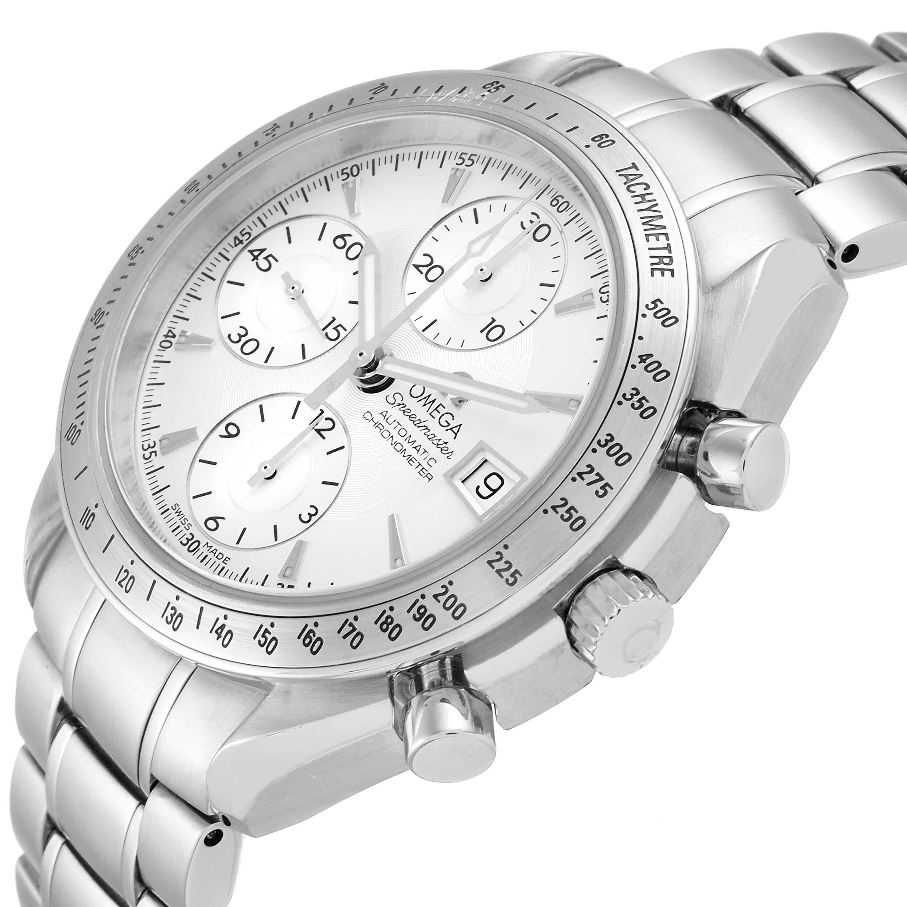 Men's Omega Speedmaster Silver Dial Chronograph Mens Watch 3211.30.00 Card