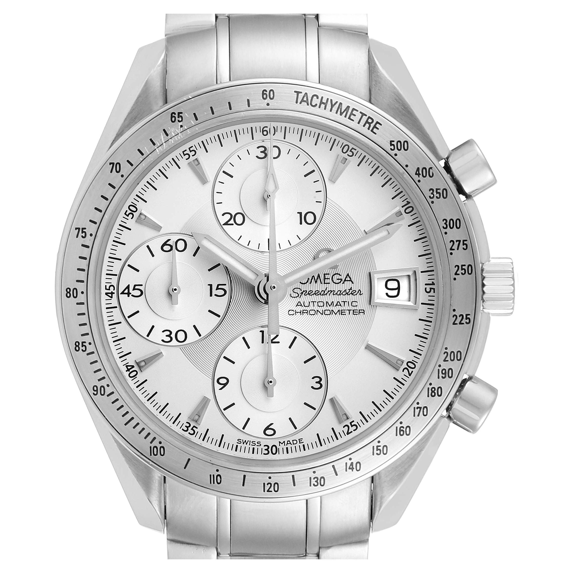 Omega Speedmaster Silver Dial Chronograph Mens Watch 3211.30.00 Card