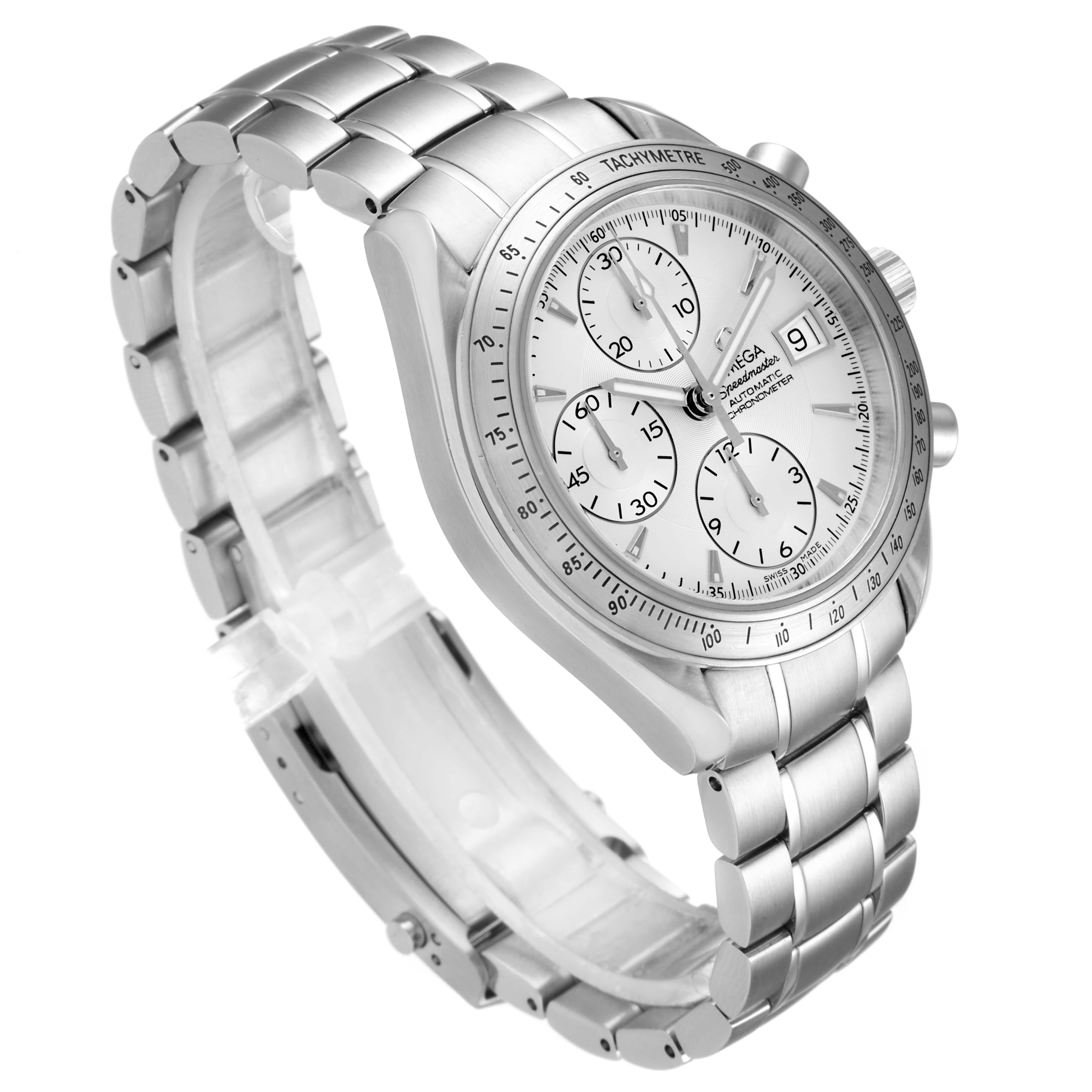 Men's Omega Speedmaster Silver Dial Chronograph Mens Watch 3211.30.00 For Sale