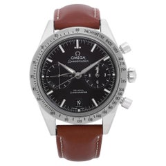 Omega Montre Speedmaster automatique à cadran noir en acier pour hommes 331.12.42.51.01.001