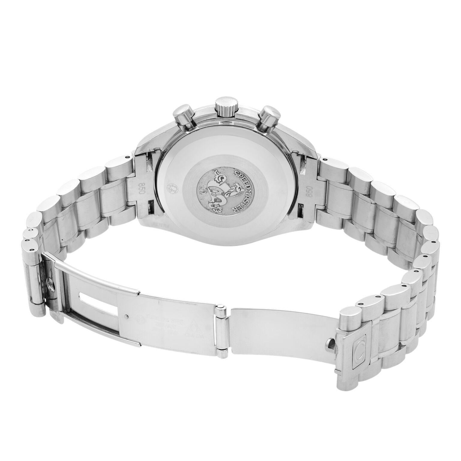 Men's Omega Speedmaster Steel Chronograph White Dial Automatic Men’s Watch 3515.20.00