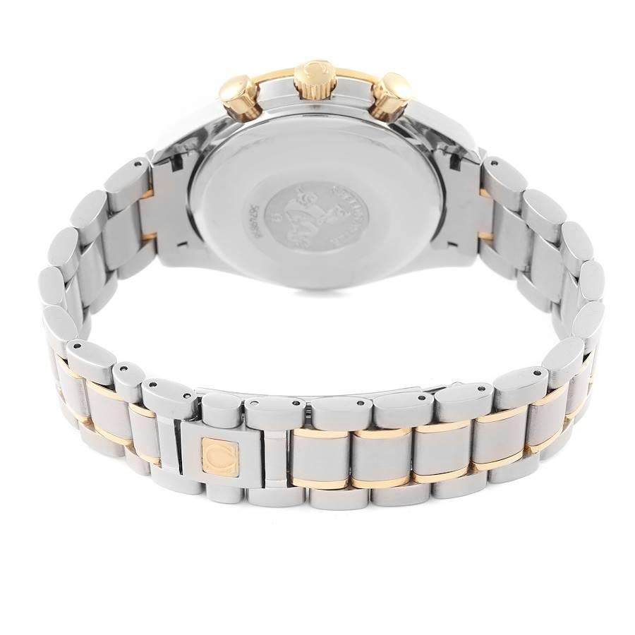 Men's Omega Speedmaster Steel Yellow Gold Automatic Mens Watch 3313.30.00 For Sale