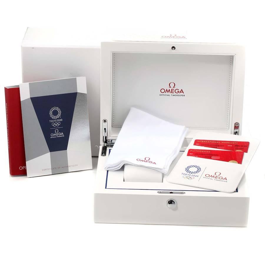 Omega Speedmaster Tokyo 2020 Olympics LE Watch 522.30.42.30.03.001 Box Card For Sale 3