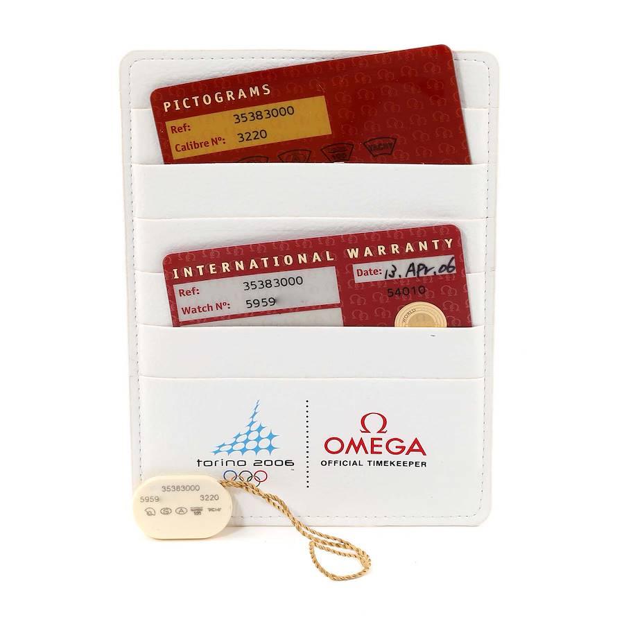 Omega Speedmaster Torino Olympics Limited Edition Mens Watch 3538.30.00 Box Card 3