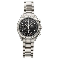 Omega Speedmaster Triple Calendar Stainless Steel Automatic Black Dial 39mm