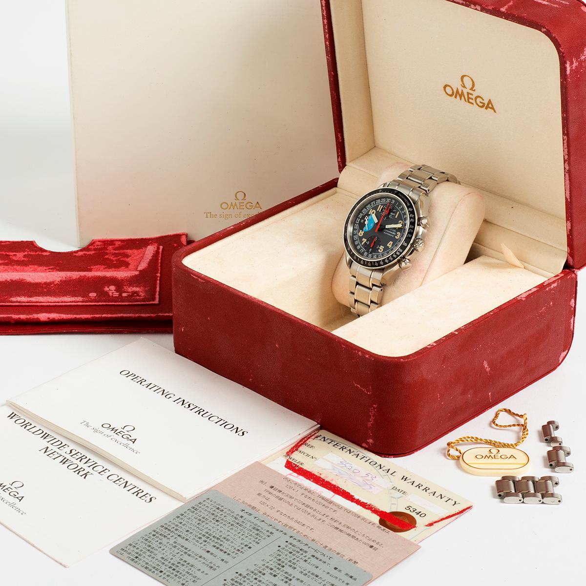 The iconic Omega Speedmaster Triple Date (reference 3520.53.00) is well known under various monikers: as the reduced size Speedmaster Mk40, the Schumacher (as Michael Schumacher was featured extensively in the advertising of this watch) and the Ben