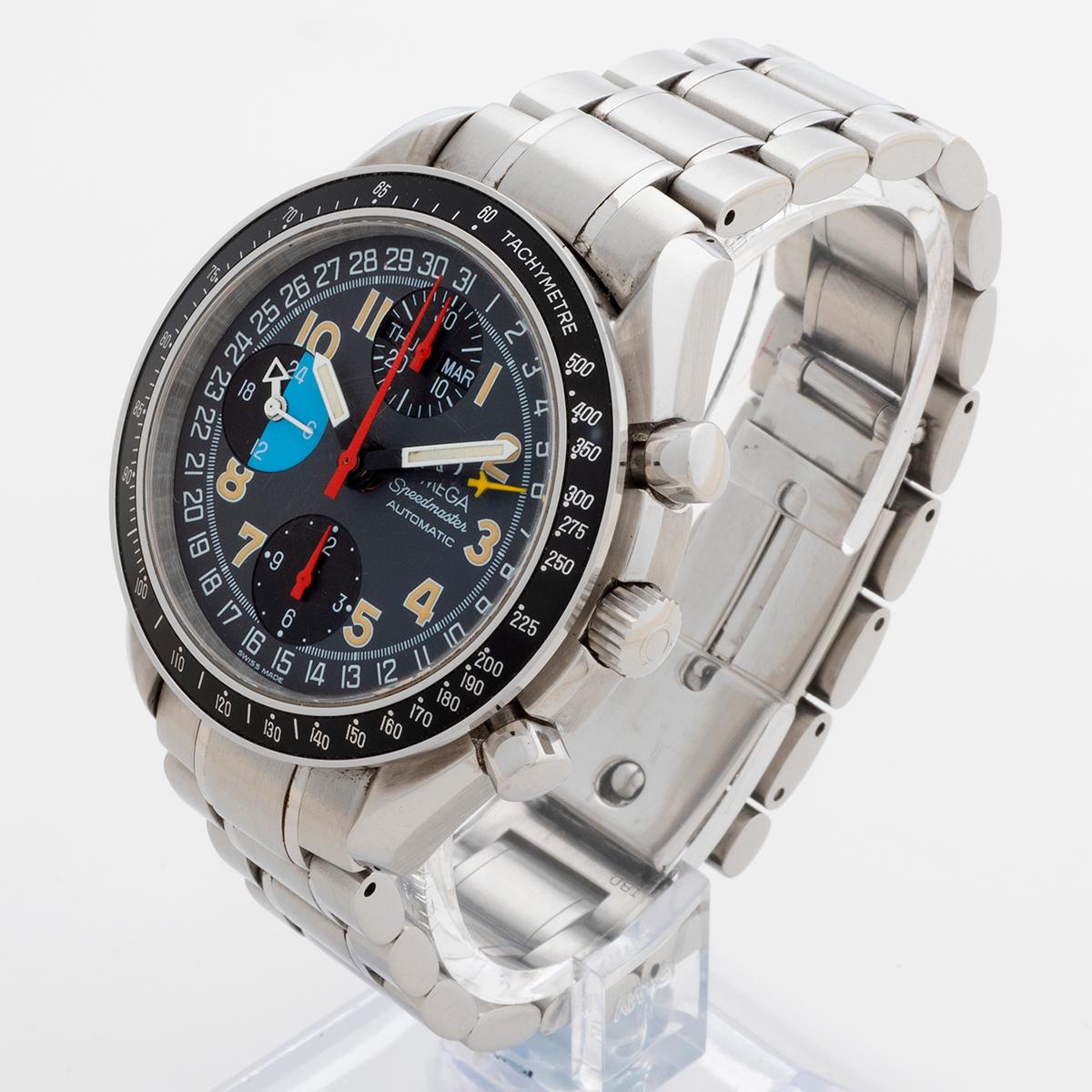 Omega Speedmaster Dreifachdatum-Armbanduhr (ref 3520,53,00). AKA Mk40 Schumacher. für Damen oder Herren