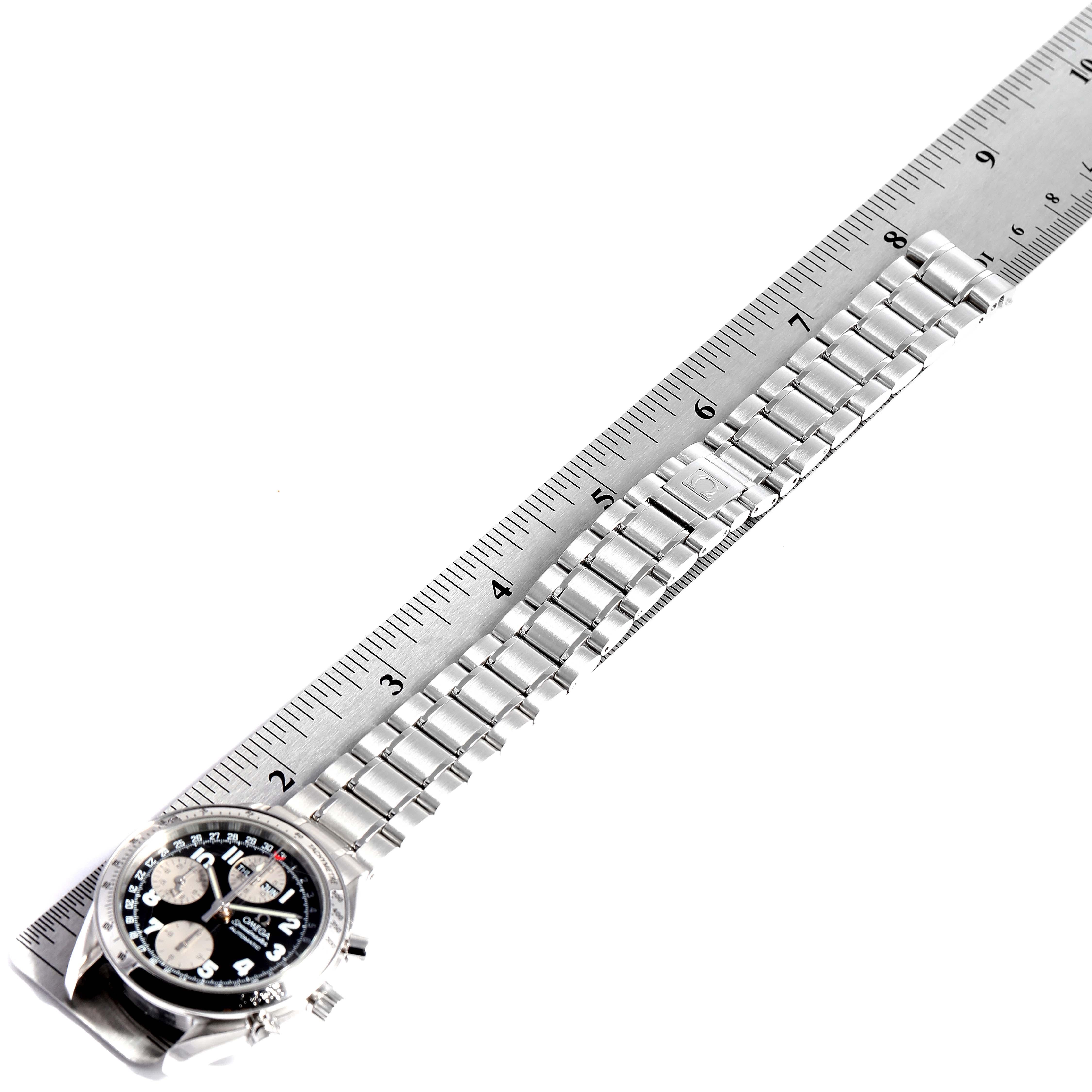 Omega Speedmaster Tripple Calendar Black Arabic Dial Watch 3523.51.00 3