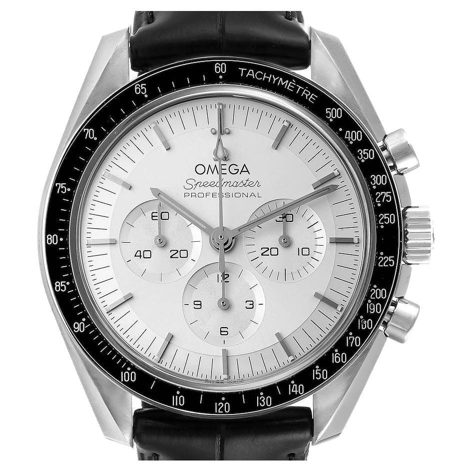 Omega Speedmaster White Gold Silver Dial Moonwatch 310.63.42.50.02.001 Unworn For Sale