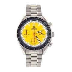 Omega Speedmaster Yellow Dial Stainless Steel Automatic Men's Watch 3510.12.00