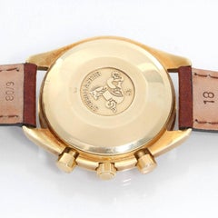 Omega Yellow Gold Speedmaster Automatic Wristwatch Ref 175