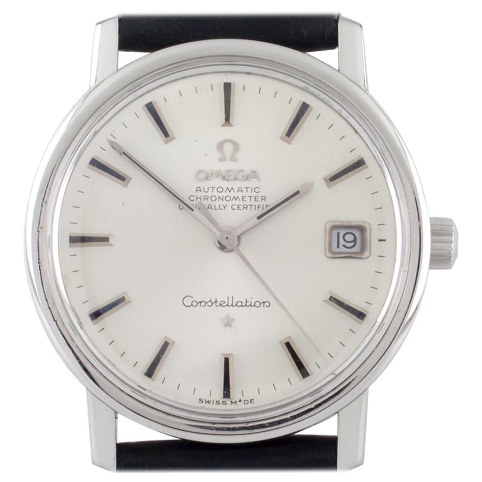 Omega Stainless Steel Automatic Chronometer Officially Certified Watch with Date