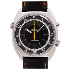Retro Omega stainless steel Chronostop Seamaster wristwatch, circa 1970s