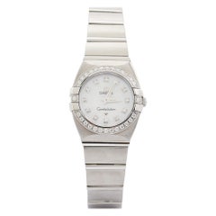 Omega Constellation 123.15.24.60.05.001 Montre-bracelet 24 mm en acier inoxydable
