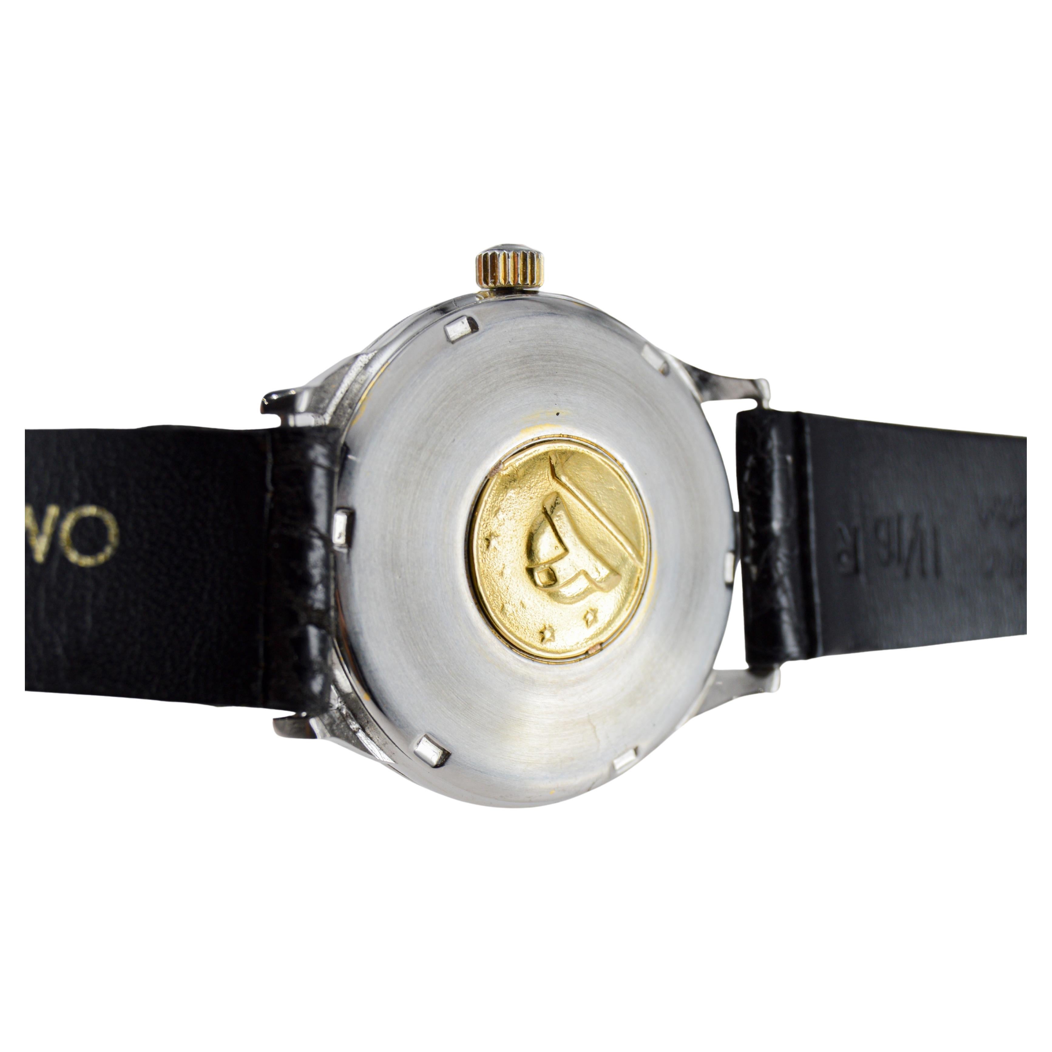 Orologio Omega Constellation Automatic in acciaio inossidabile degli anni '50 circa in vendita 9