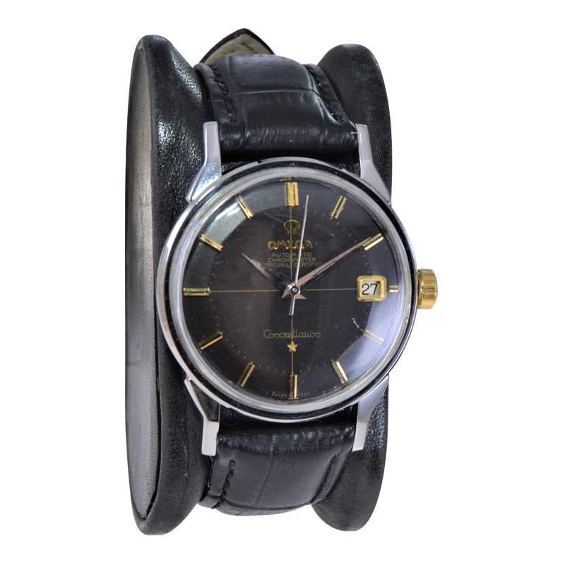 vintage omega constellation black dial