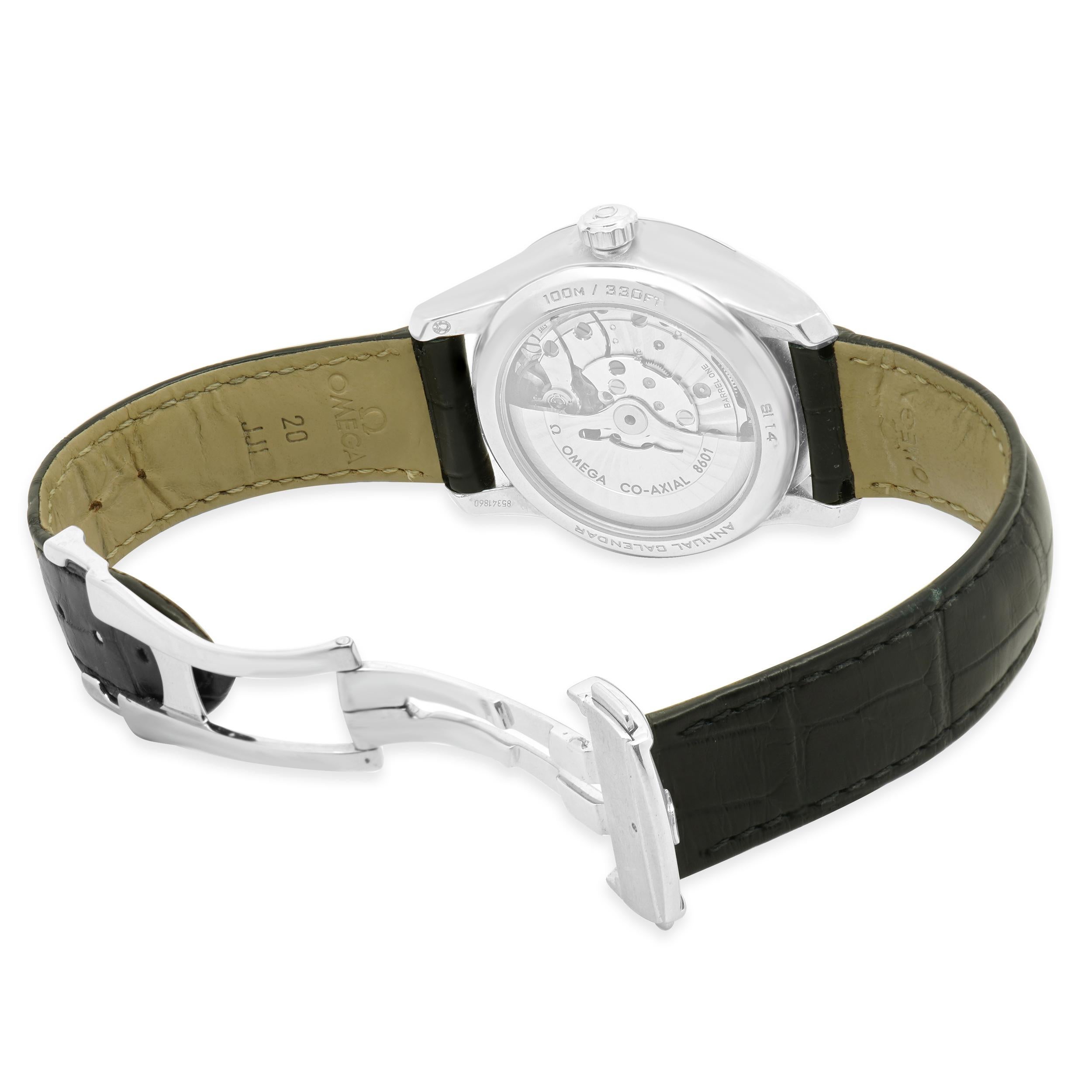 Femenino o masculino Omega DeVille Calendario Anual Acero Inoxidable 41mm en venta
