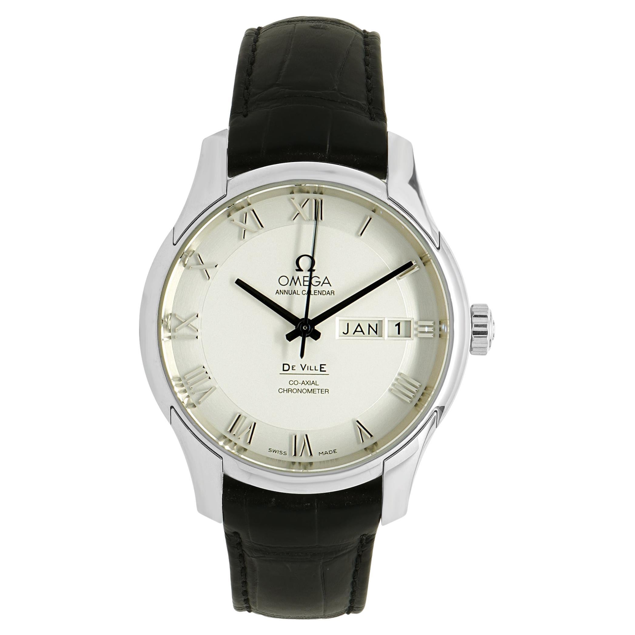 Omega Edelstahl DeVille Jahreskalender 41mm