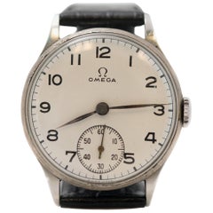 Retro Omega  Stainless Steel Manual Wind Wristwatch, 1930s  