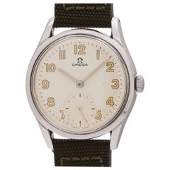 Omega Stainless Steel manual wind Wristwatch Ref 2639, circa 1952