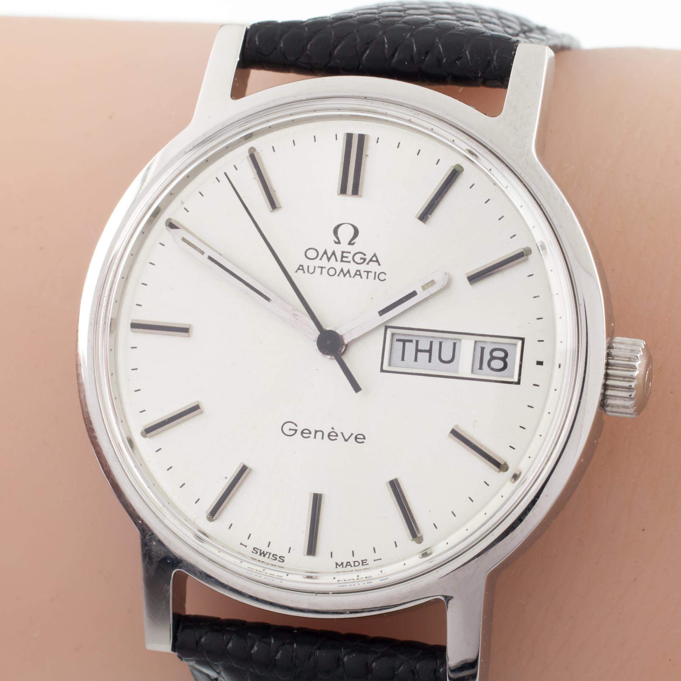 omega geneve day date automatic