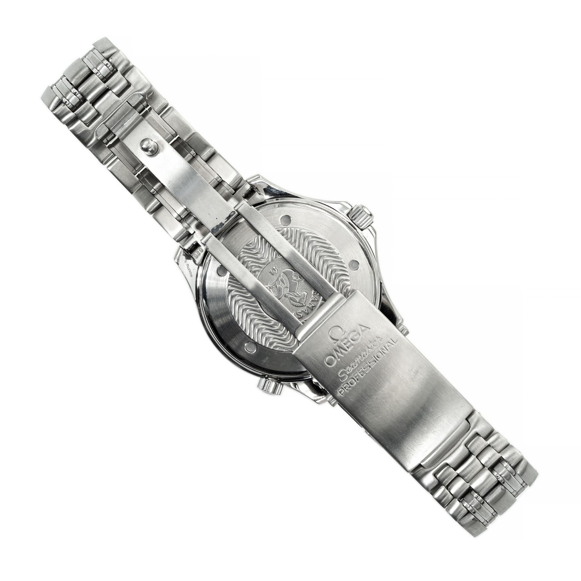 Omega Montre-bracelet Seamaster automatique professionnelle en acier inoxydable Pour hommes en vente