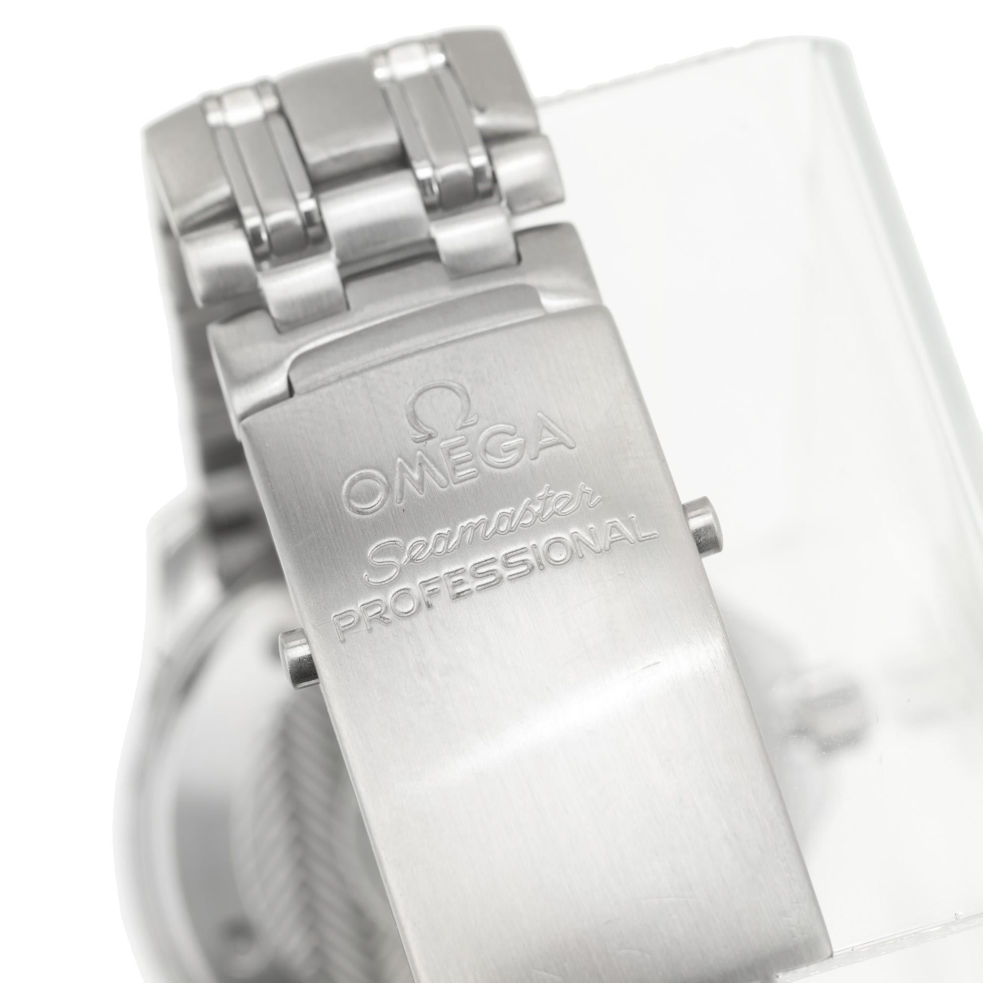 Omega Edelstahl Professional Automatik Seamaster Armbanduhr im Angebot 1
