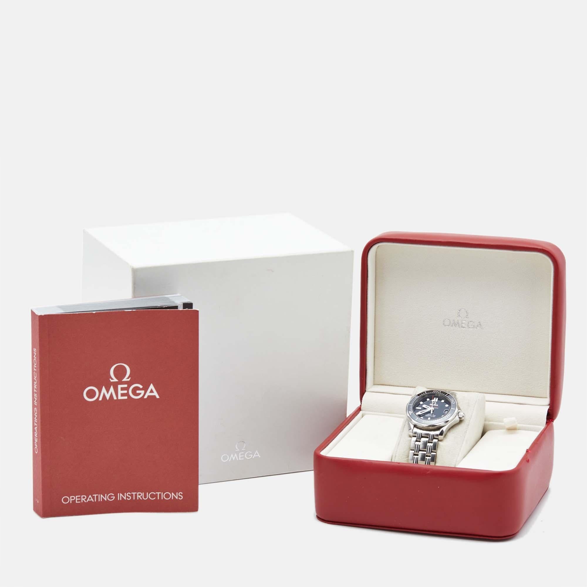 Omega Stainless Steel Seamaster 212.30.36.20.01.002 Unisex Wristwatch 36 mm For Sale 4