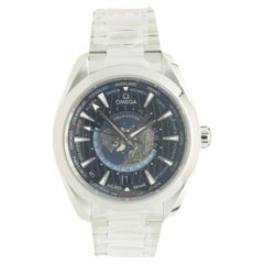 Omega Stainless Steel Seamaster Aqua Terra World Timer GMT