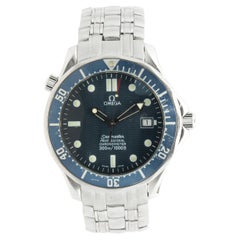 Omega Seamaster Blauer Taucher aus Edelstahl
