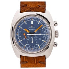 Retro Omega Stainless Steel Seamaster Chronograph manual wind Wristwatch, circa 1970