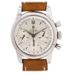 Vintage Omega Stainless Steel Seamaster Chronograph Wristwatch, circa 1958