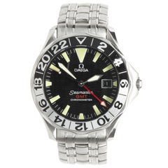 Used Omega Stainless Steel Seamaster GMT 50th Anniversary