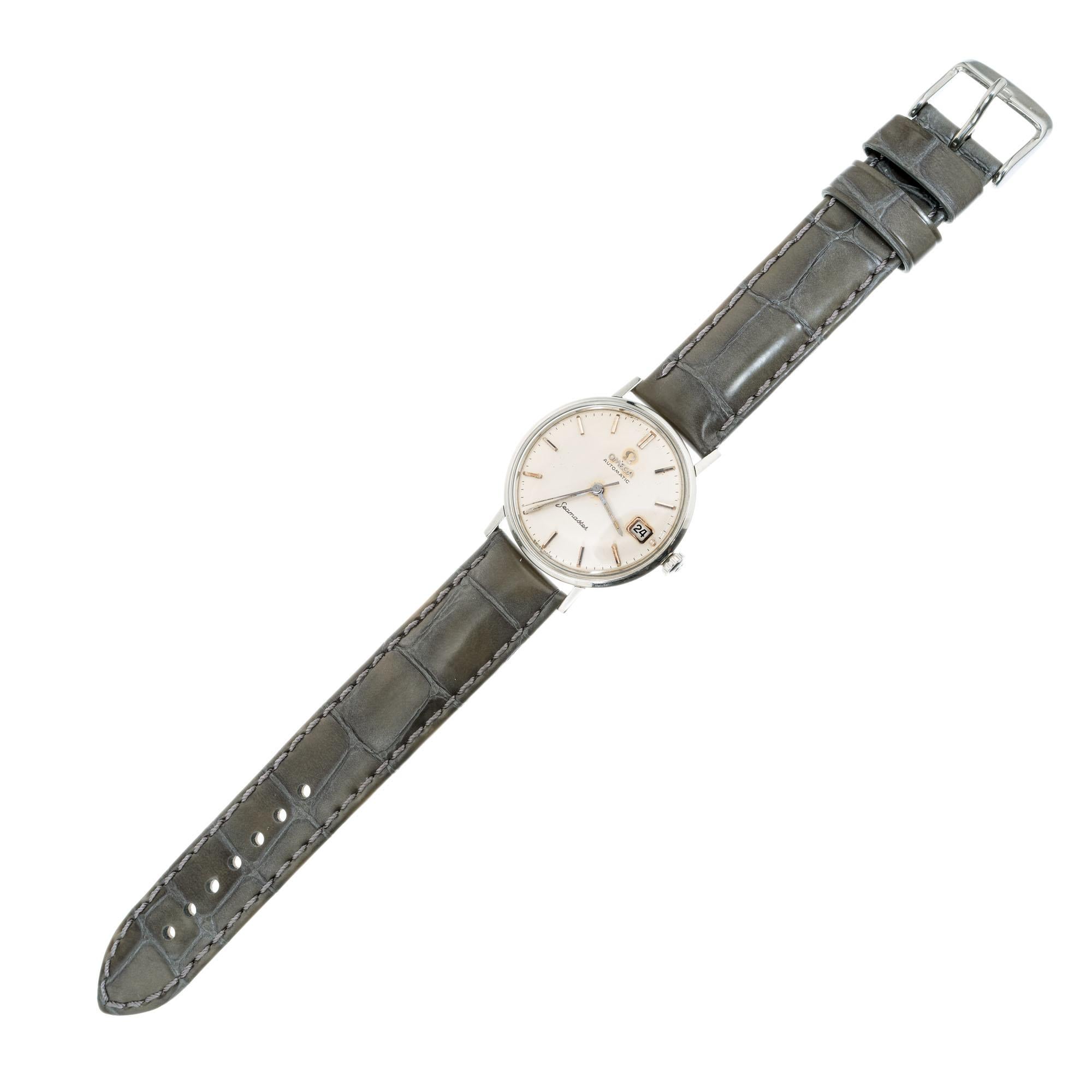 Omega Stainless Steel Seamaster Men's Wristwatch 2