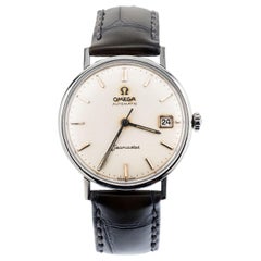 Vintage Omega Stainless Steel Seamaster Men's Wristwatch