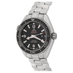 Omega Stainless Steel Seamaster Planet Ocean Chronograph Automatic Wristwatch