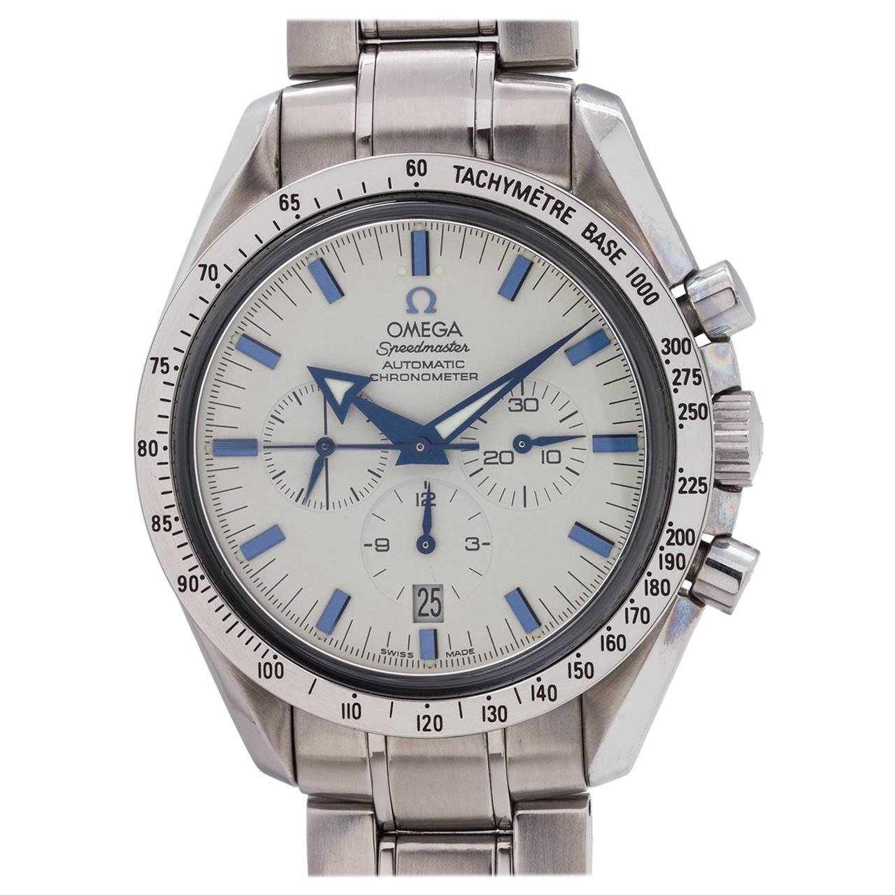 Omega Stainless steel Speedmaster Broad Arrow automatic wristwatch, circa 2000s